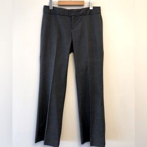 Banana Republic Pinstripe Grey Trouser, Size 6P